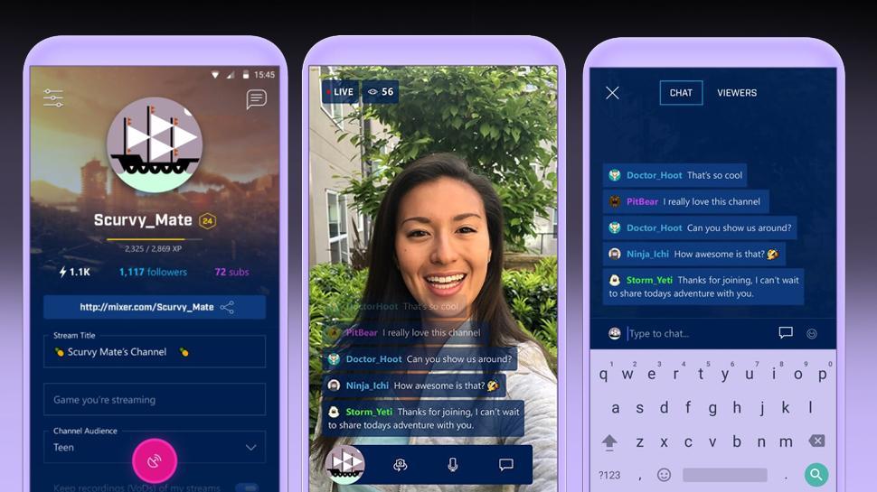 Microsoft Mixer adds an app for broadcasting on the go