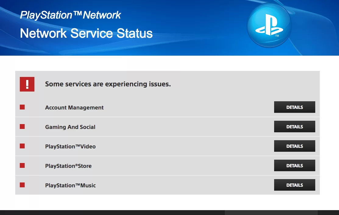 PSN Is Down Right Now At Least Partially