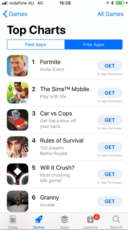 Fortnite’s Invite-Only iOS Version Is Already No. 1 On The App Store
