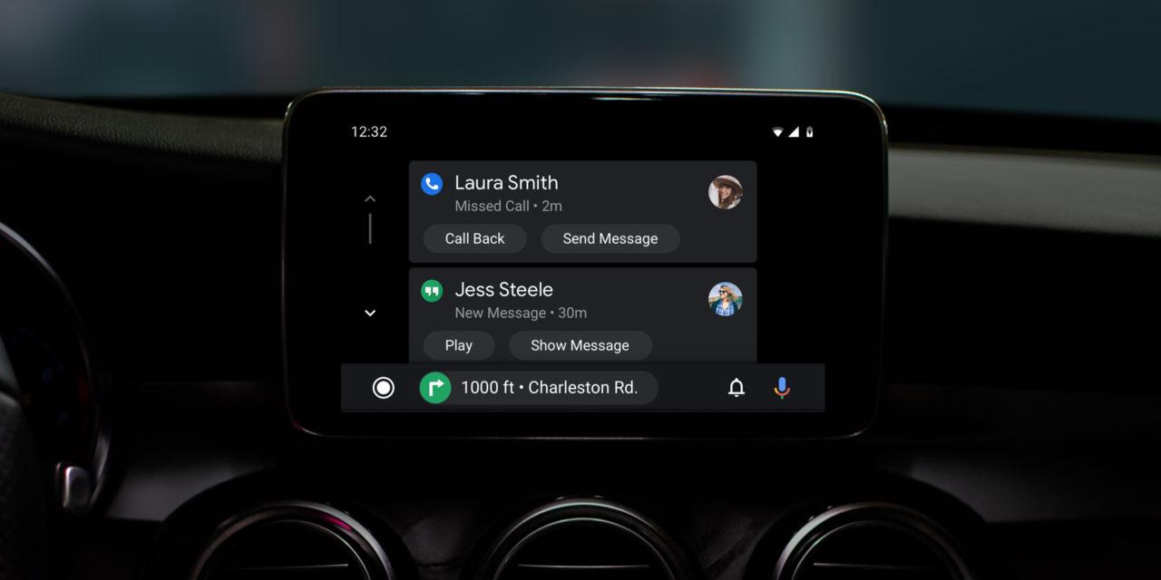 Android Auto’s new interface, featuring dark mode, is rolling out from today