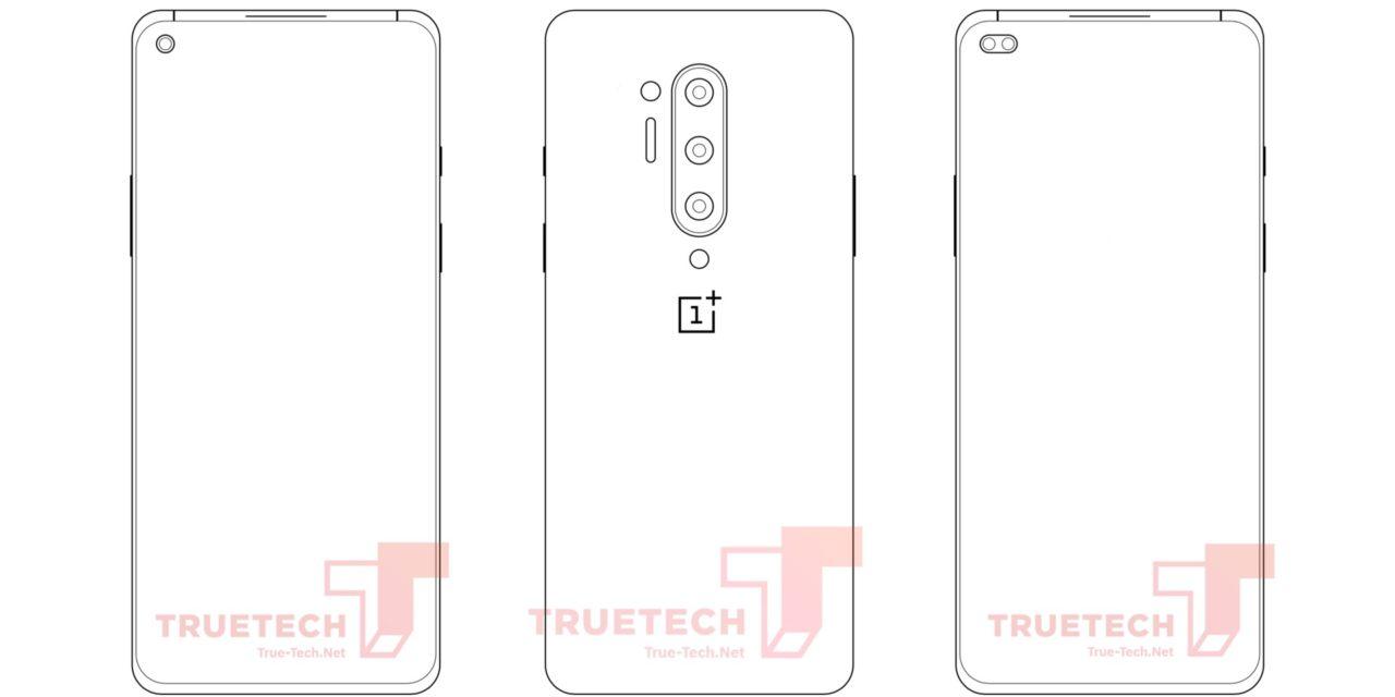 OnePlus 8 Pro alleged sketch outlines quad-cameras and punch-hole screen