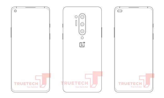 OnePlus 8 Pro alleged sketch outlines quad-cameras and punch-hole screen