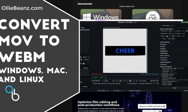 Convert Mov to Webm
