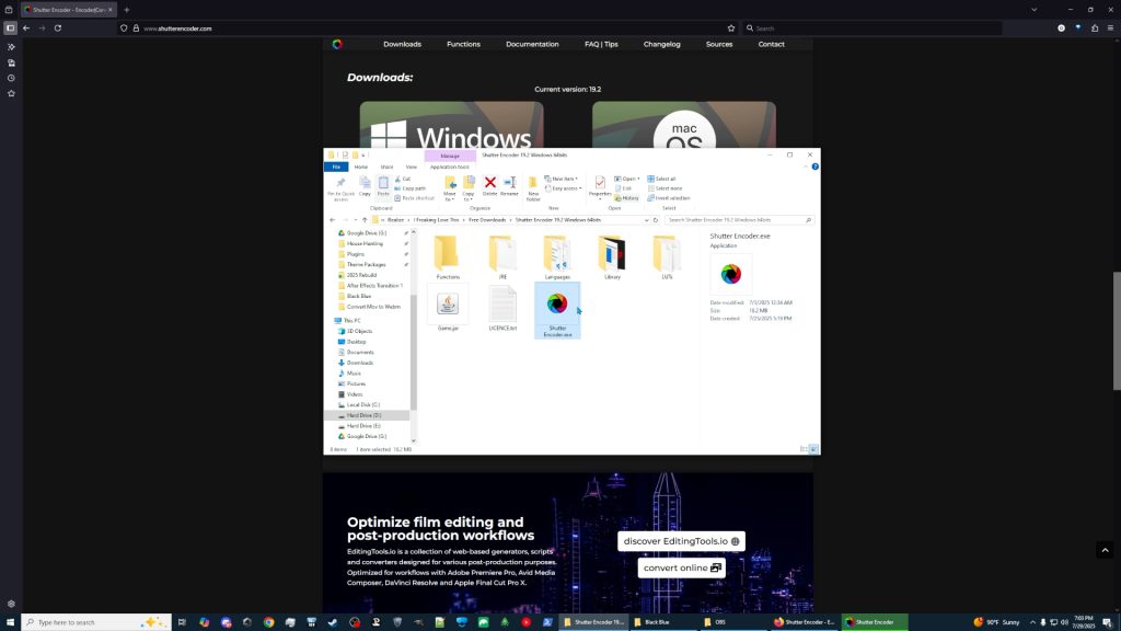 Exported Zip Contents