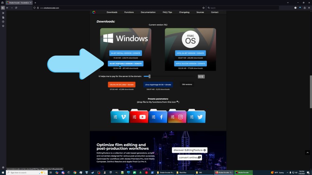 Portable Version for Windows